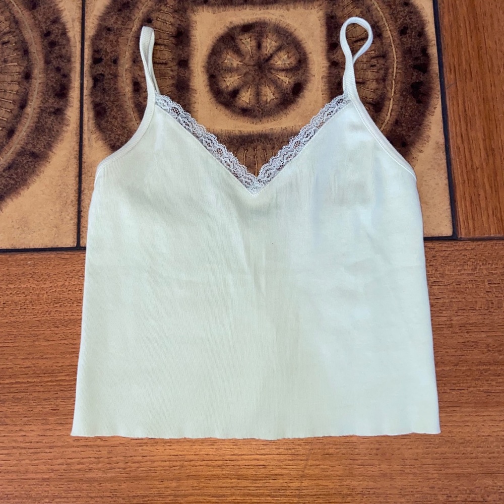brandy melville lime green nicolette tank